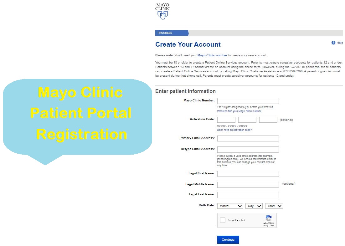 Mayo Clinic Patient Portal Registration